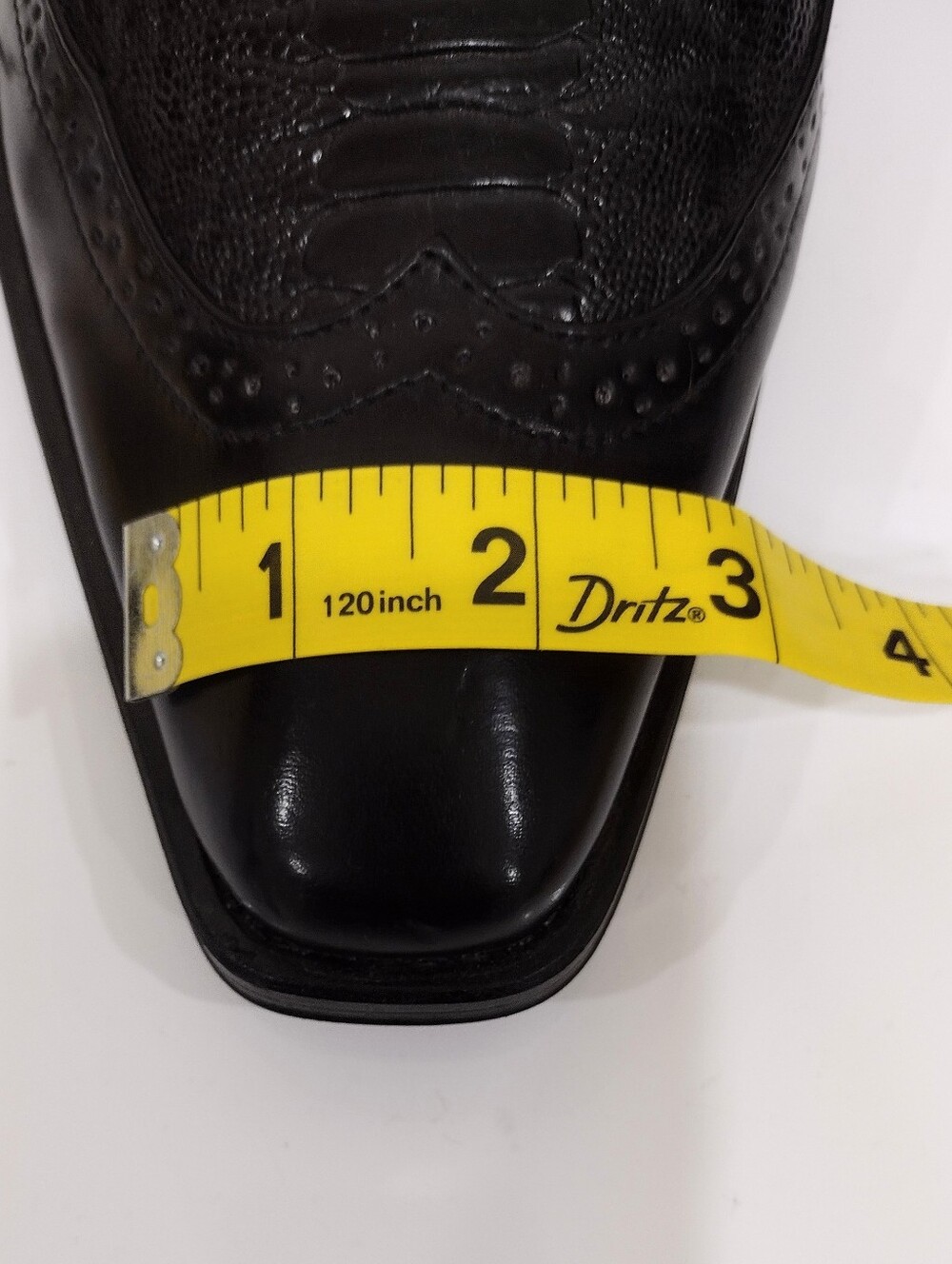 Antonio Cerrelli Sz 12 Men's Black Wingtip Derby Dress Shoes - Classic Lace-Up - Picture 14 of 16